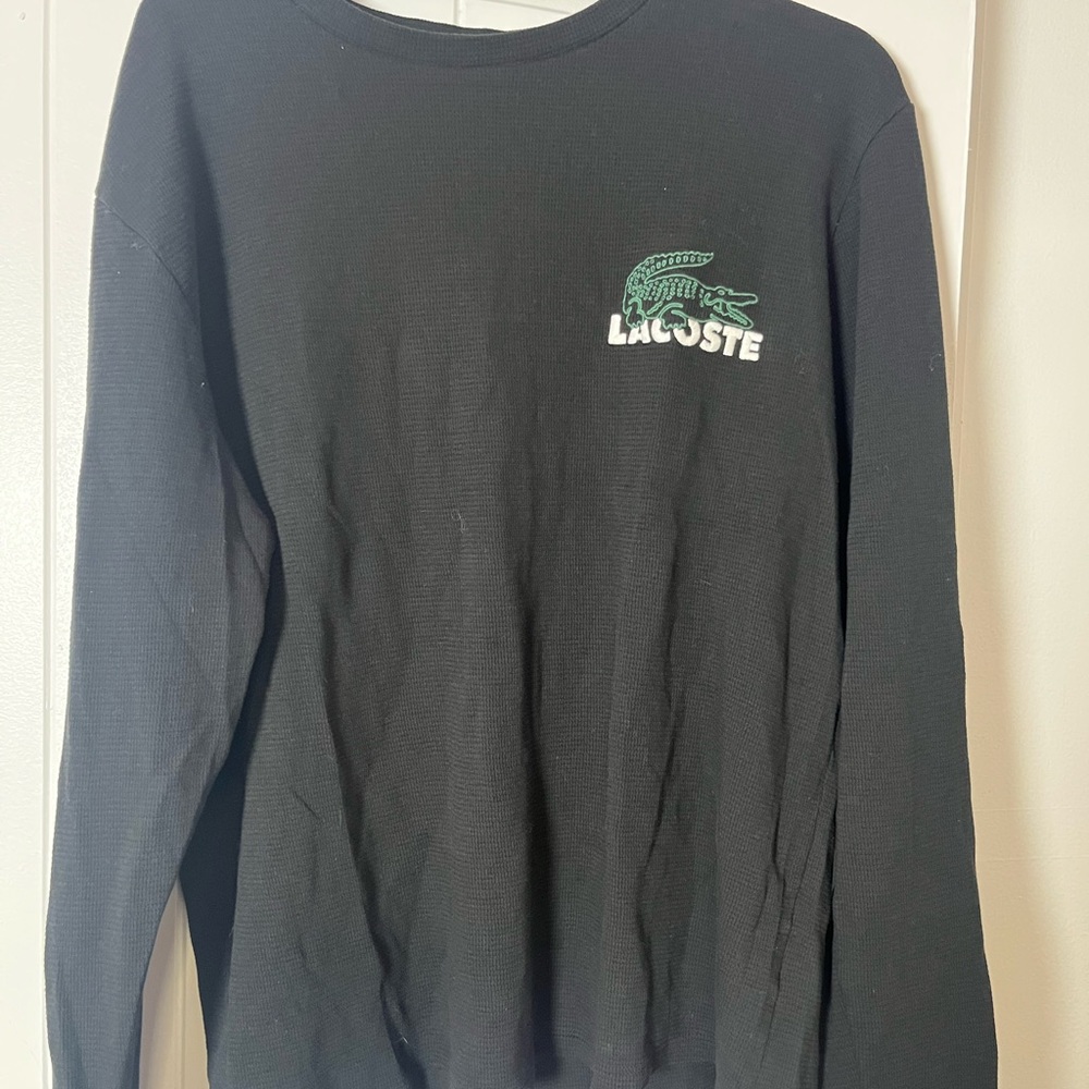 Lacoste Black Crew Neck Sweater